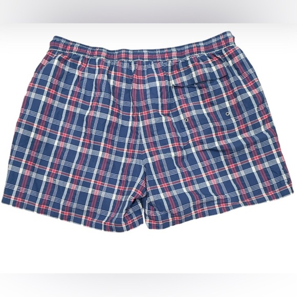 Brooks Brothers Plaid Blue and Red Swim Shorts XXL - Picture 4 of 5